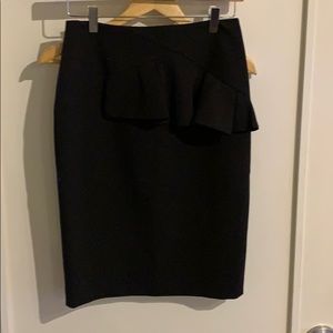 Cue black skirt size 8 poly blend